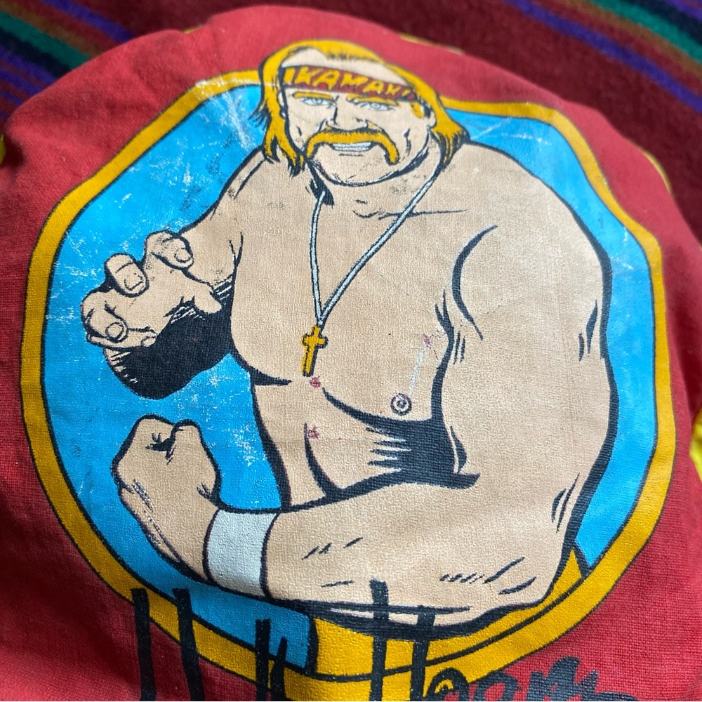 VTG 91’ WWF Hulk Hogan Hulkster Painters Cap hat. Elastic back. USA. 7.5”x 7” - Picture 4 of 14